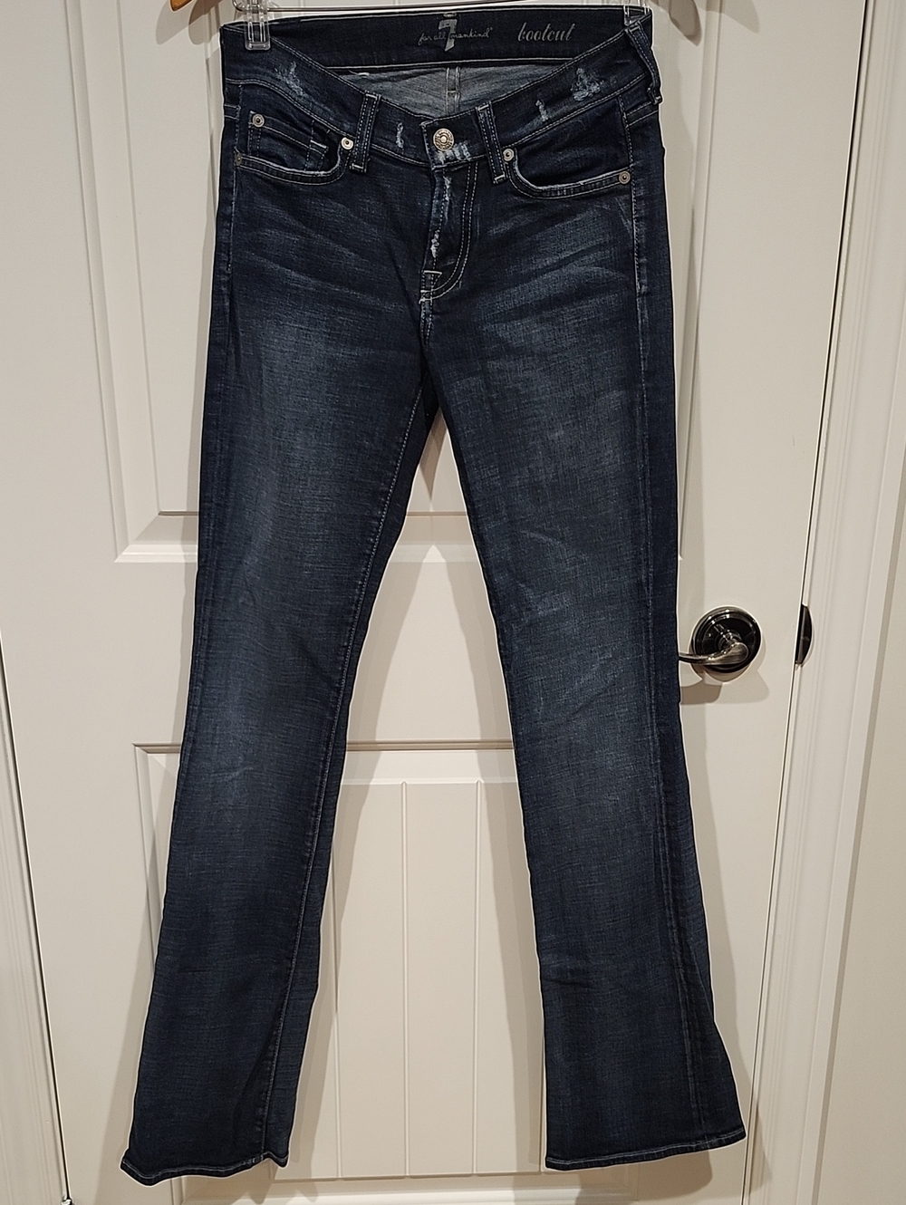 7 For All Mankind Dark Blue Bootcut Jeans